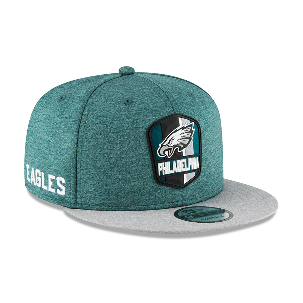 Philadelphia Eagles 2018 Sideline Away 9FIFTY casquette avec languette de réglage crantée