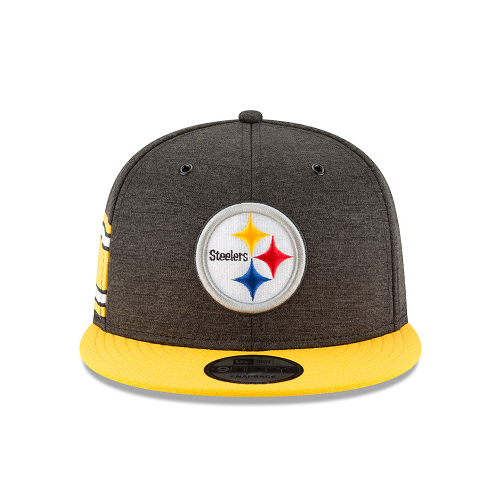 Cappellino con chiusura posteriore Sideline Home 9FIFTY dei Pittsburgh Steelers 2018