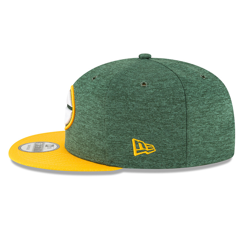 Green Bay Packers 2018 Sideline Home 9FIFTY casquette avec languette de réglage crantée