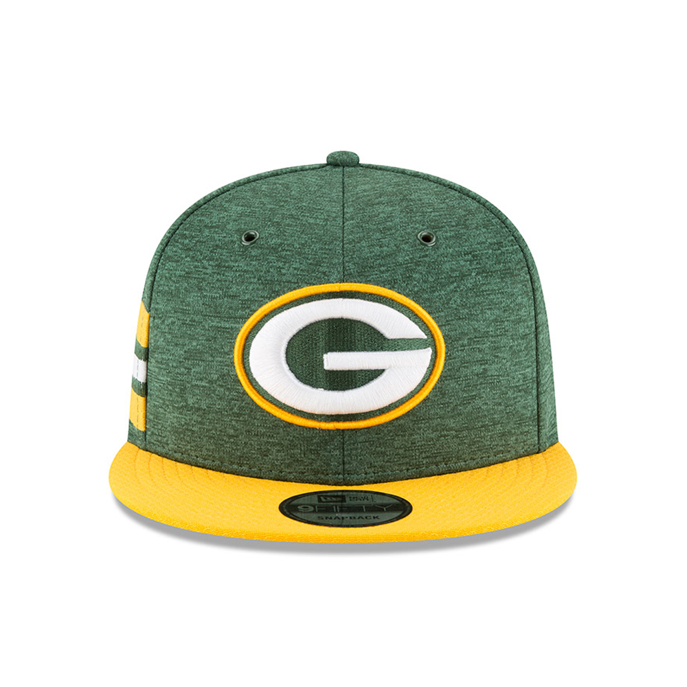 Green Bay Packers 2018 Sideline Home 9FIFTY casquette avec languette de réglage crantée