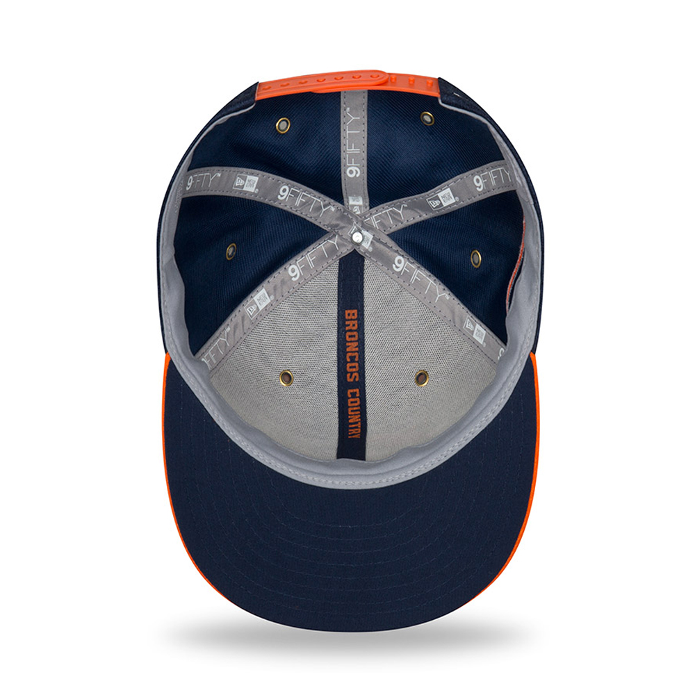 Denver Broncos 2018 Sideline Home 9FIFTY casquette avec languette de réglage crantée