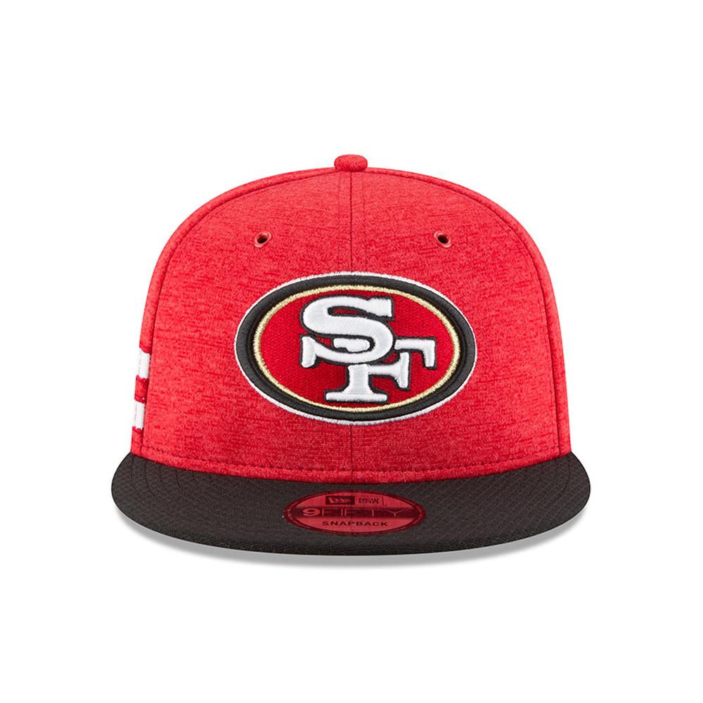 San Francisco 49ers 2018 Sideline Home casquette avec languette de réglage crantée 9FIFTY