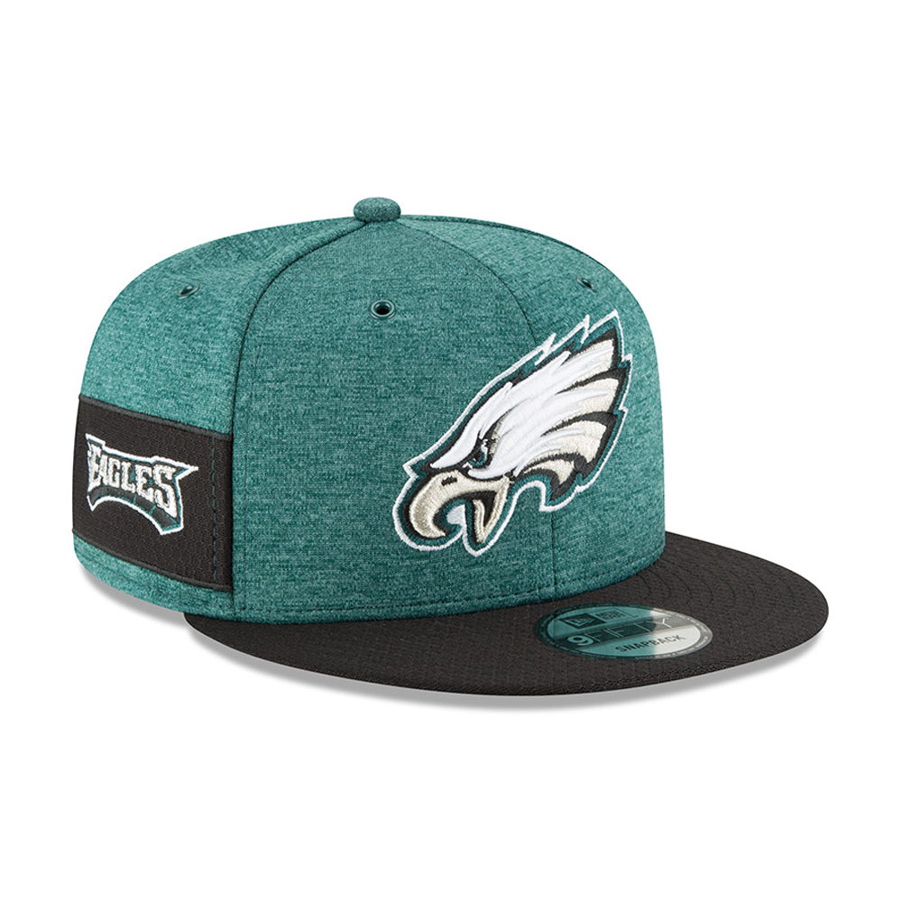 Philadelphia Eagles 2018 Sideline Home 9FIFTY casquette avec languette de réglage crantée