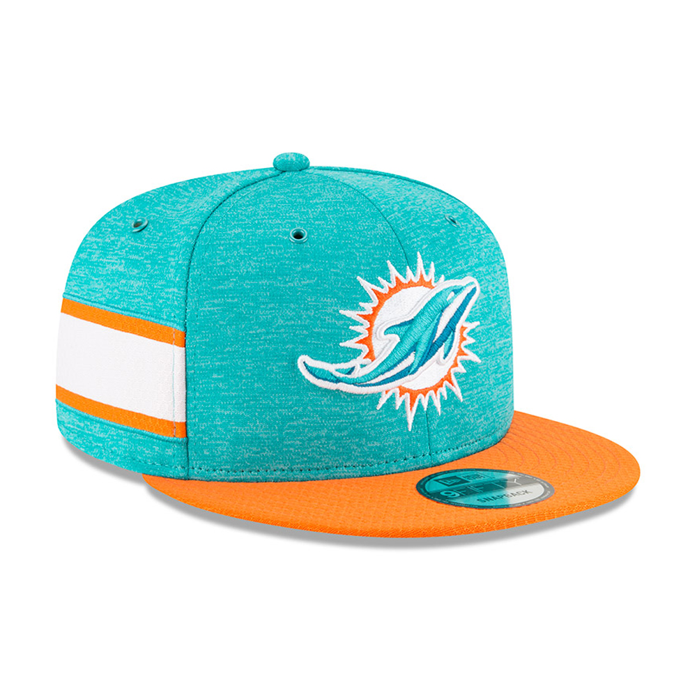 Miami Dolphins 2018 Sideline Home 9FIFTY casquette avec languette de réglage crantée