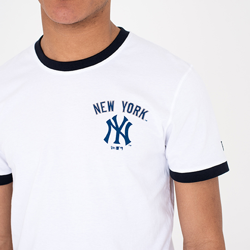 New York Yankees University Club Logo White Tee