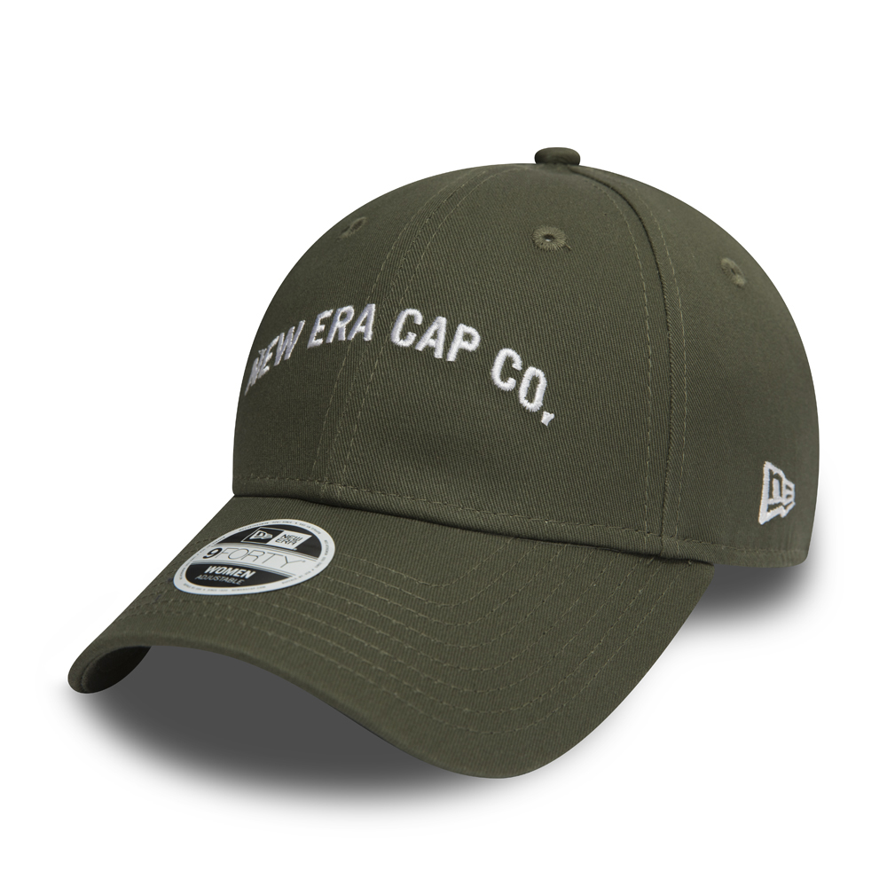 New Era Script Olive 9FORTY mujer