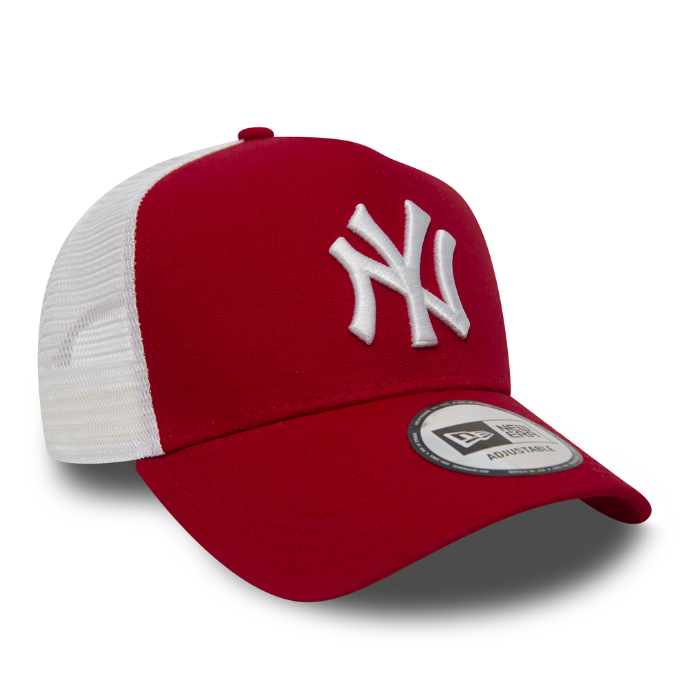 Gorra trucker NY Yankees Clean A Frame, rojo
