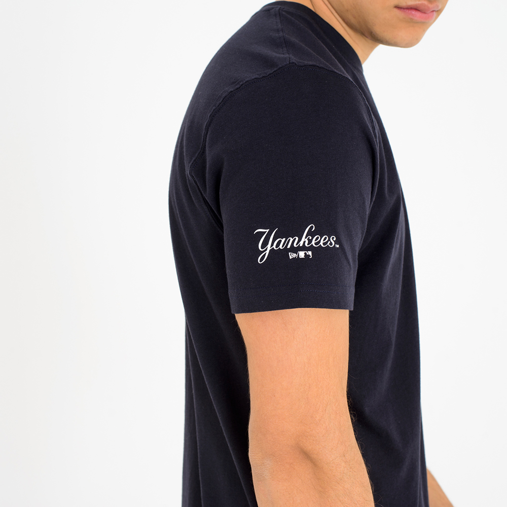 New York Yankees – Teamemblem – T-Shirt – Marineblau