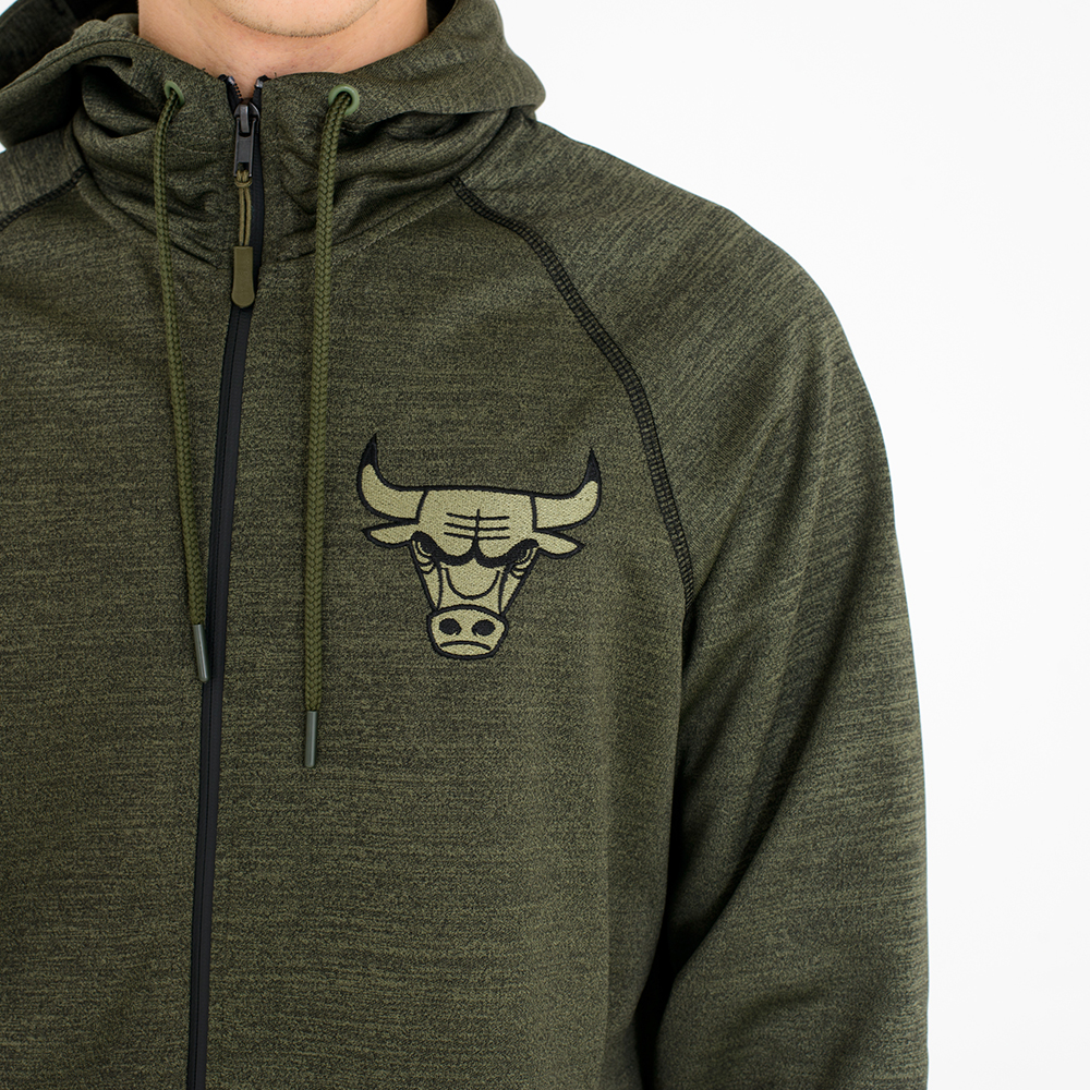 Chicago Bulls Engineered Fit – Hoodie mit Reißverschluss