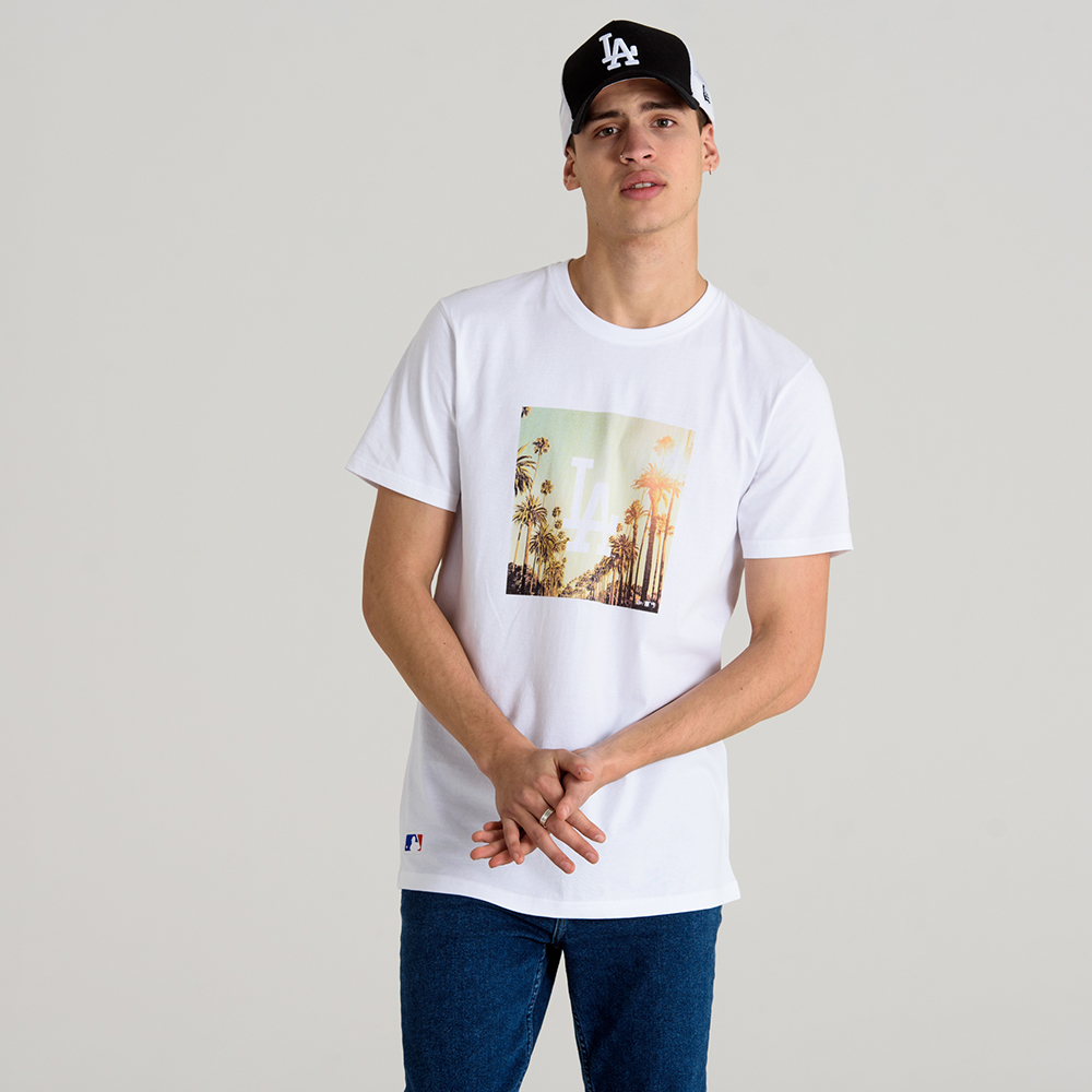 T-shirt Los Angeles Dodgers City Print bianca