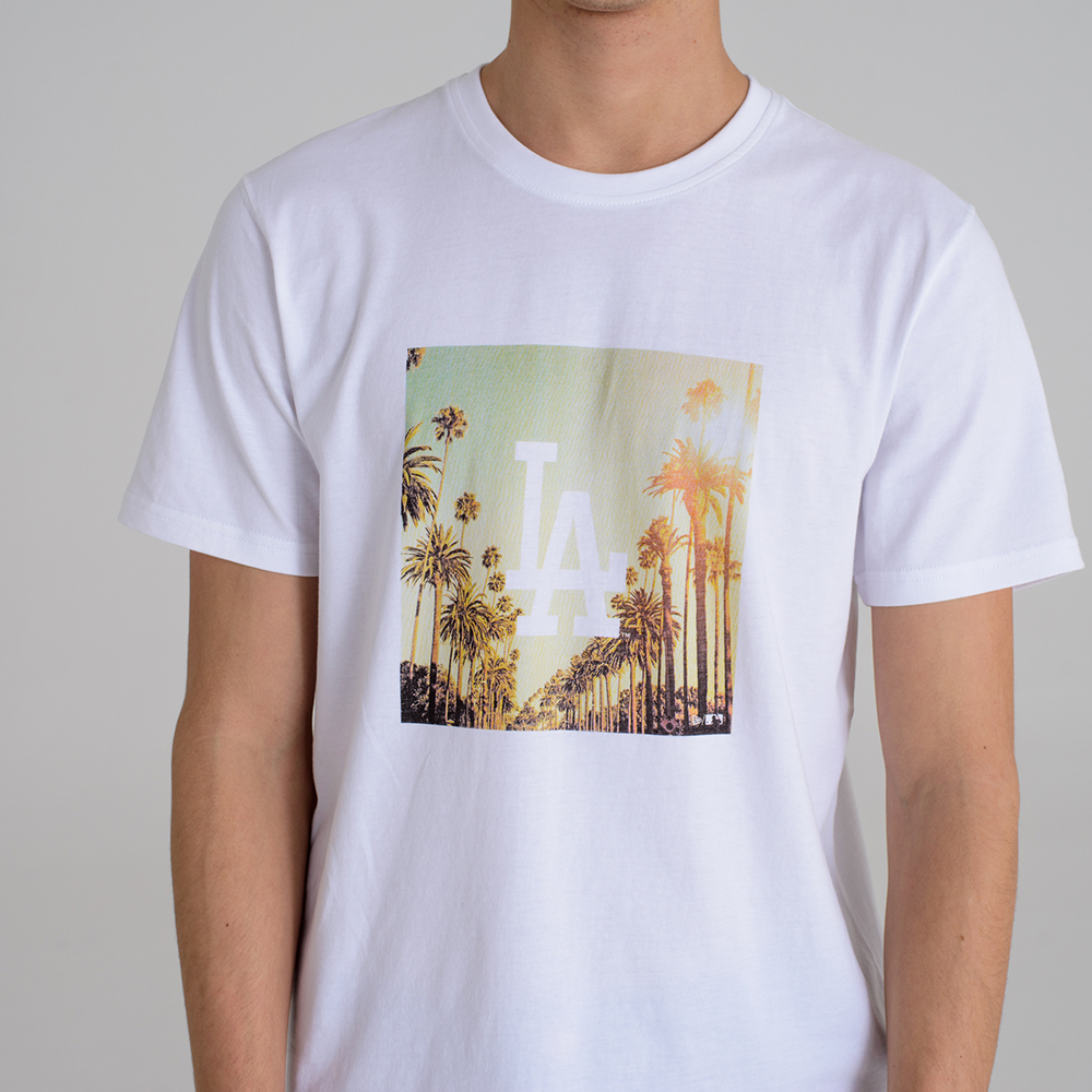 Camiseta Los Angeles Dodgers City 
Print, blanco