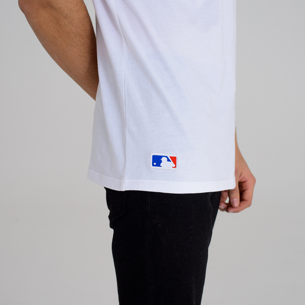 T-shirt avec écusson des Los Angeles Dodgers blanc