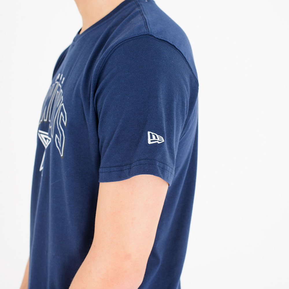 Camiseta Dallas Cowboys Wordmark Arch, azul marino