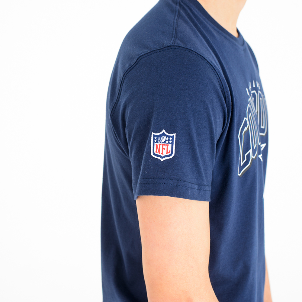 T-shirt Dallas Cowboys Wordmark Arch blu navy