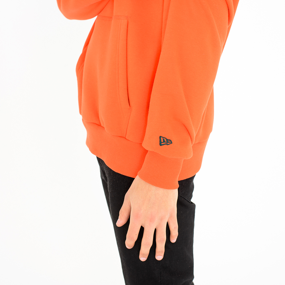 Sudadera estilo pulóver New Era, naranja