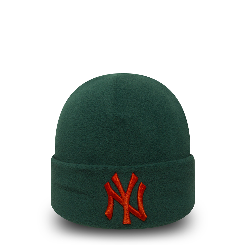 Berretto in pile verde con risvolto New York Yankees Winter Utility