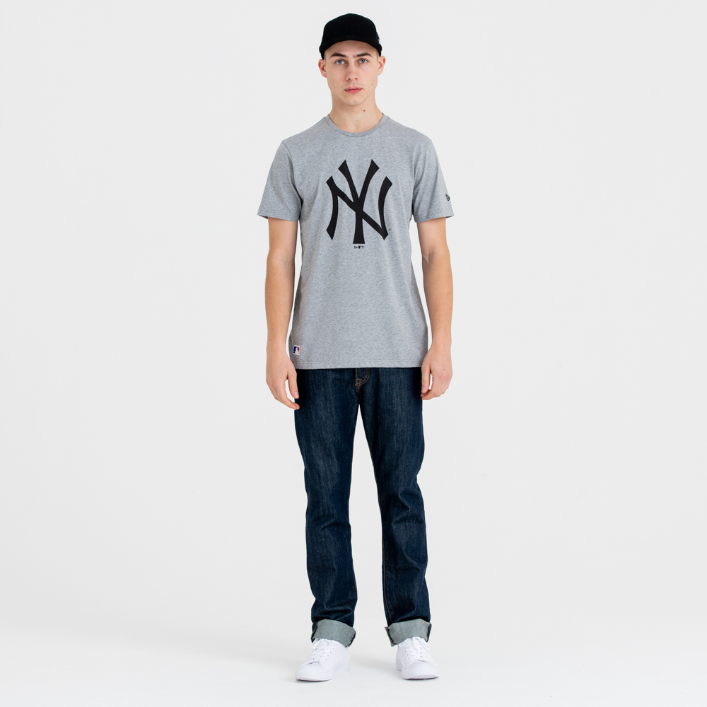New York Yankees MLB Team Logo Grey T-Shirt