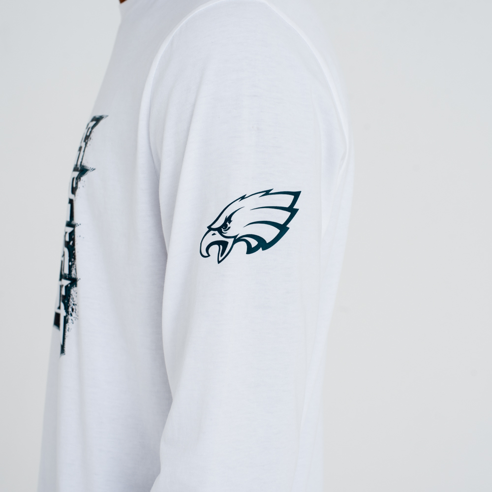 T-shirt à manches longues Philadelphia Eagles Repeat Wordmark
