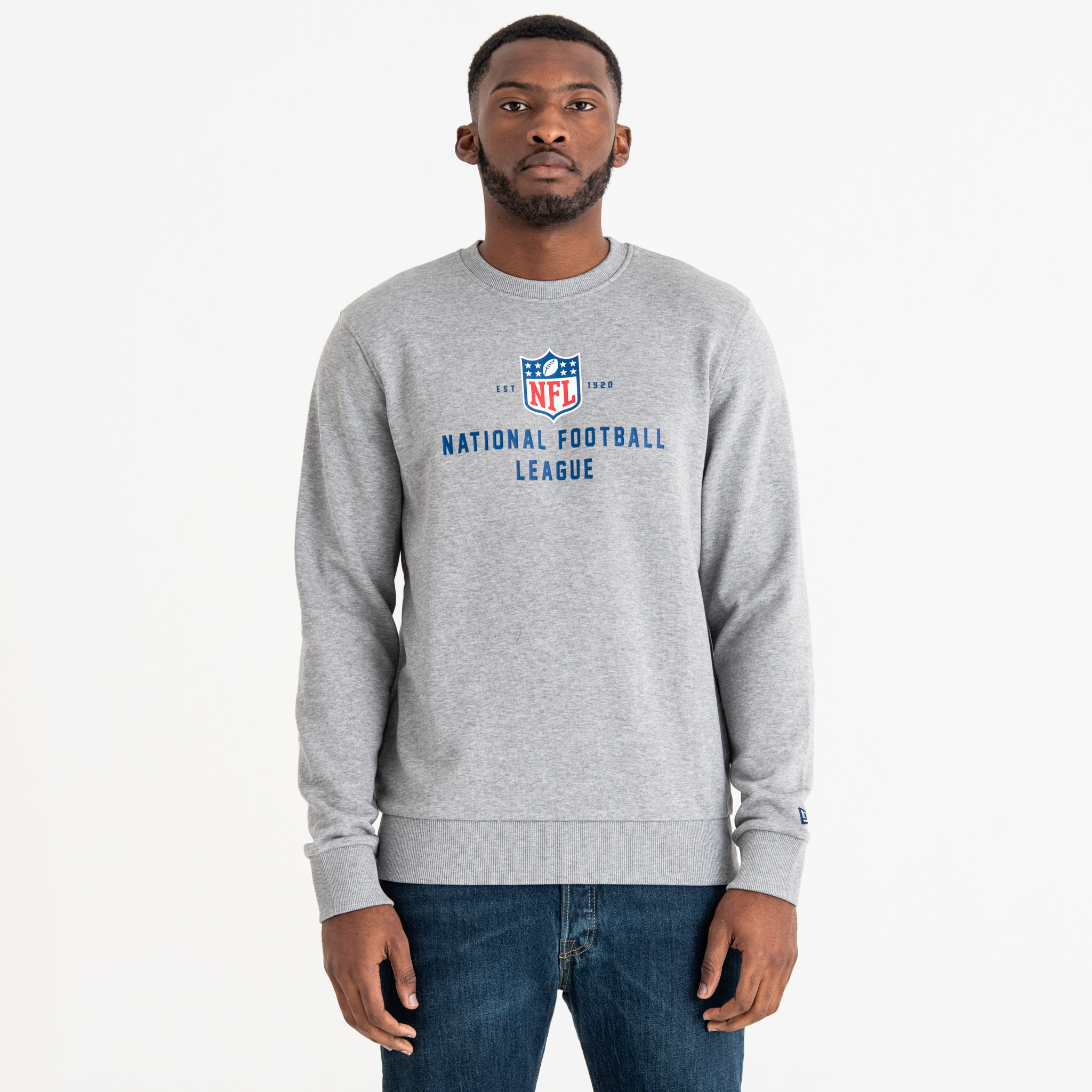 Sweatshirt mit Rundhalsausschnitt, Gründungsdatum und NFL-Logo