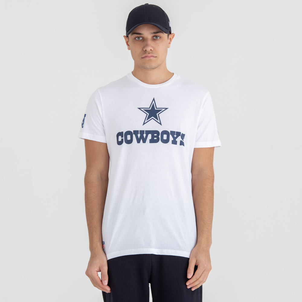 Camiseta Dallas Cowboys Fan Logo, blanco