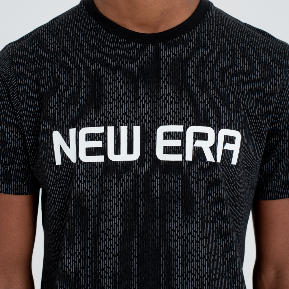 T-shirt New Era Rain nero mimetico