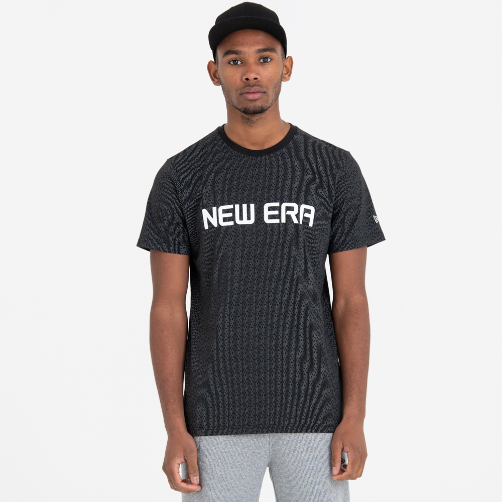 New Era – Schwarzes T-Shirt – Rain Camo
