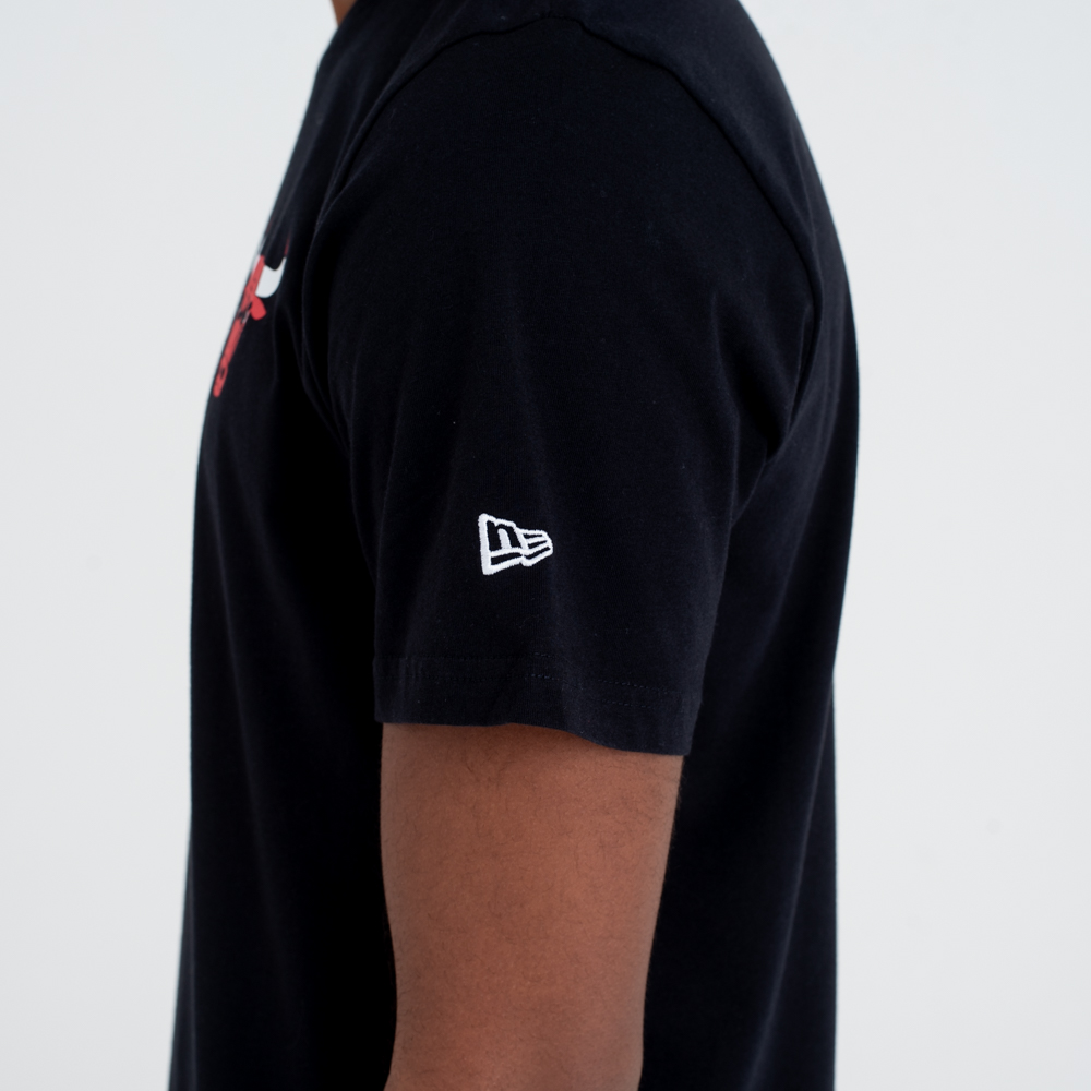 Chicago Bulls Team Wordmark – T-Shirt in Schwarz