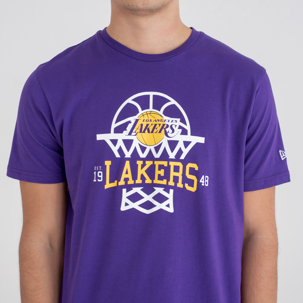Camiseta Los Angeles Lakers Net Logo