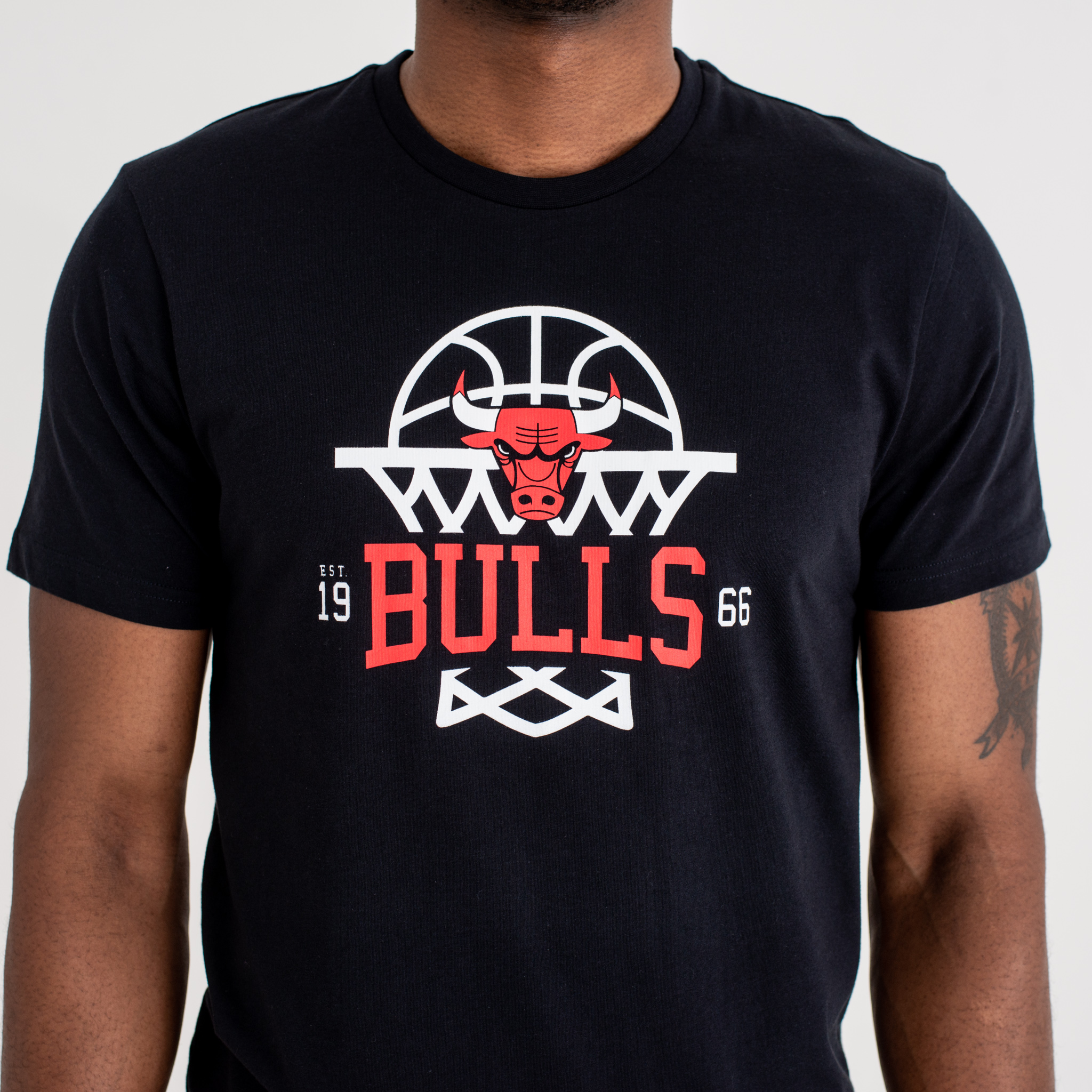 Chicago Bulls League – Netz-T-Shirt mit Logo