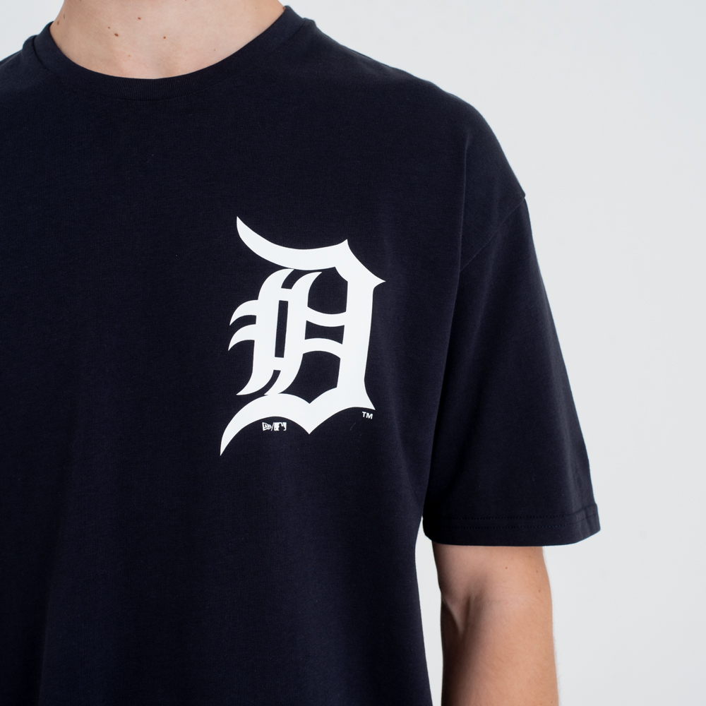 Camiseta Detroit Tigers Oversized Logo, azul marino