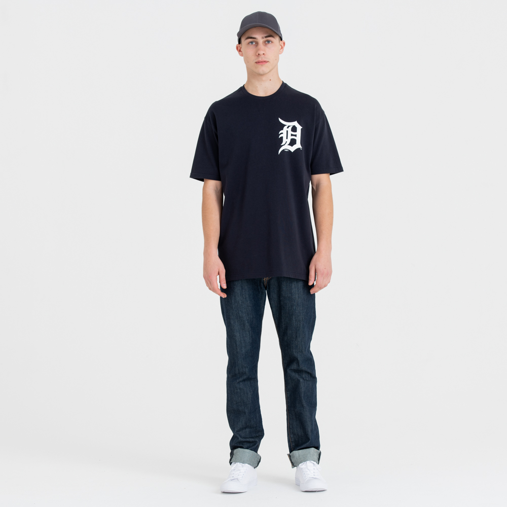 Marineblaues Oversized T-Shirt – Detroit Tigers
