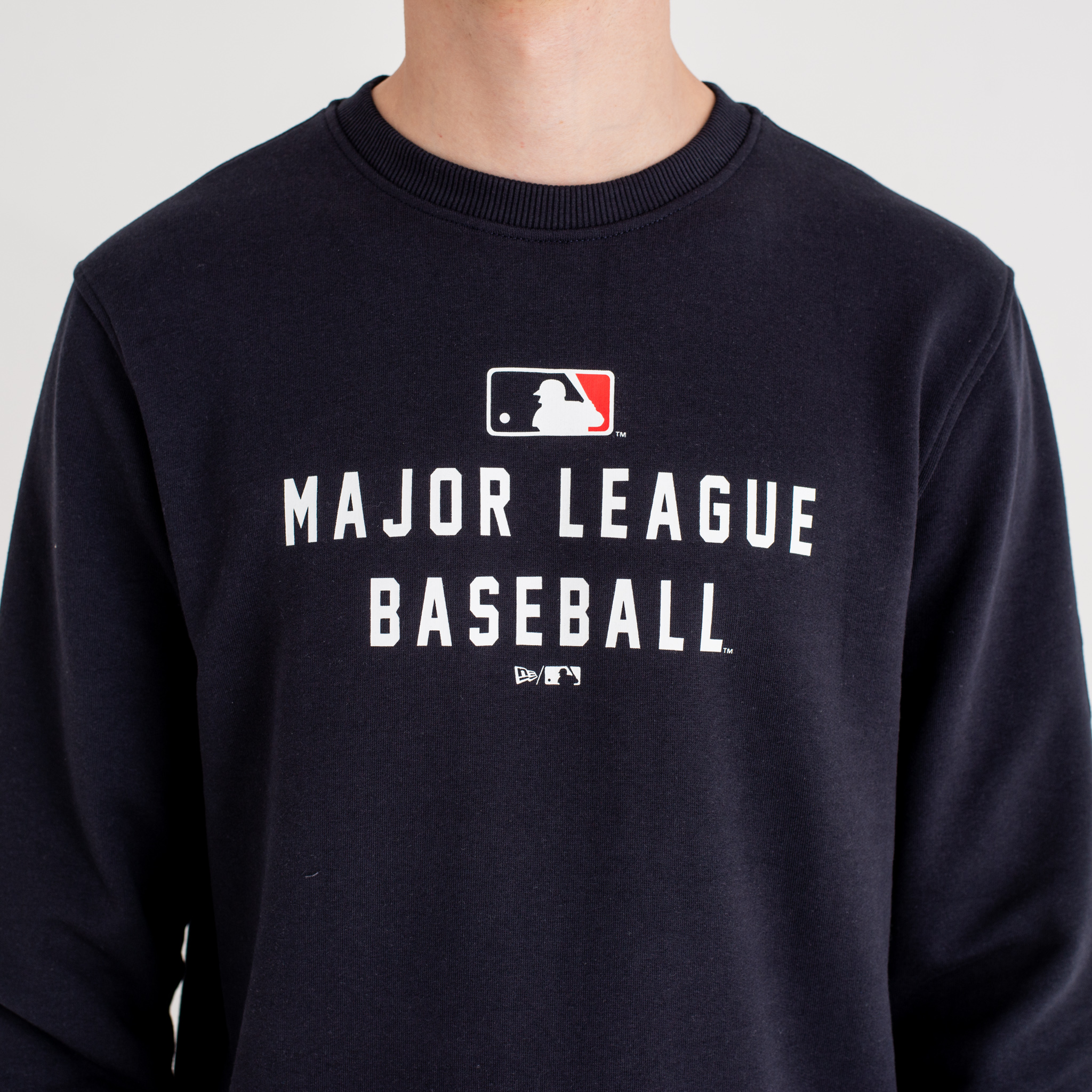 Cuello redondo MLB Logo, azul marino