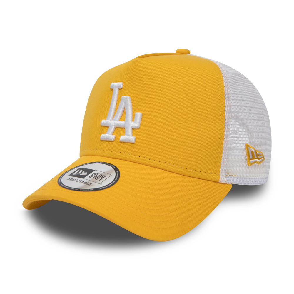 Los Angeles Dodgers Essential A Frame Trucker mujer, amarillo