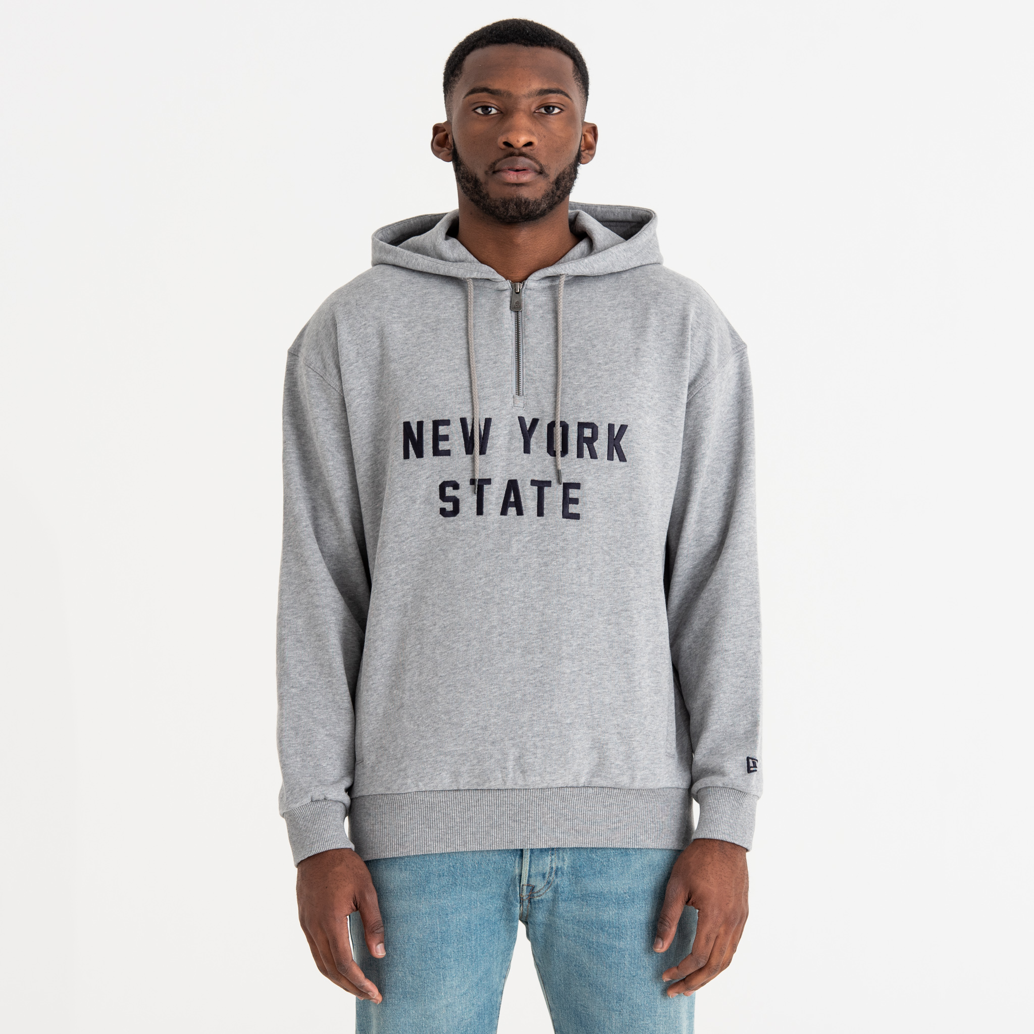 New Era – New York State – Hoodie mit halblangem Reißverschluss