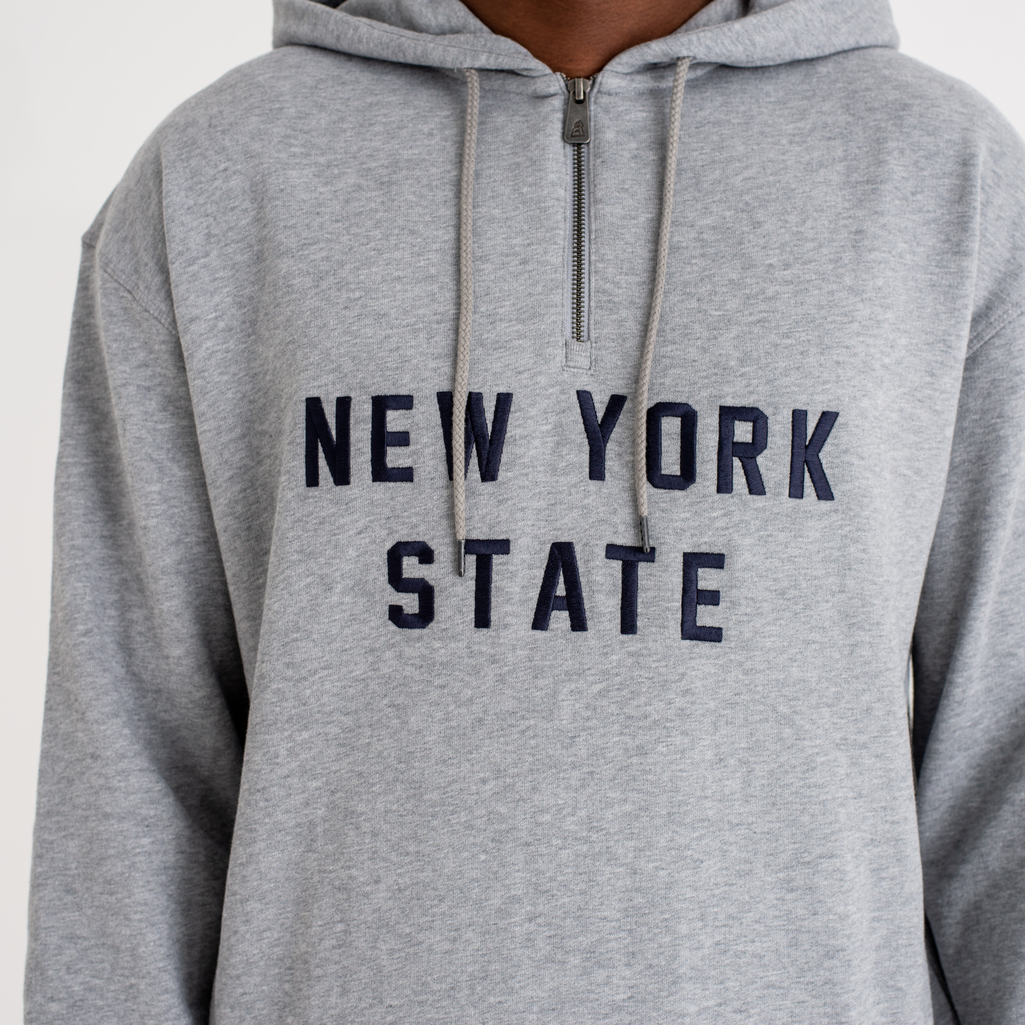 Sweat à capuche New Era New York State à col zippé