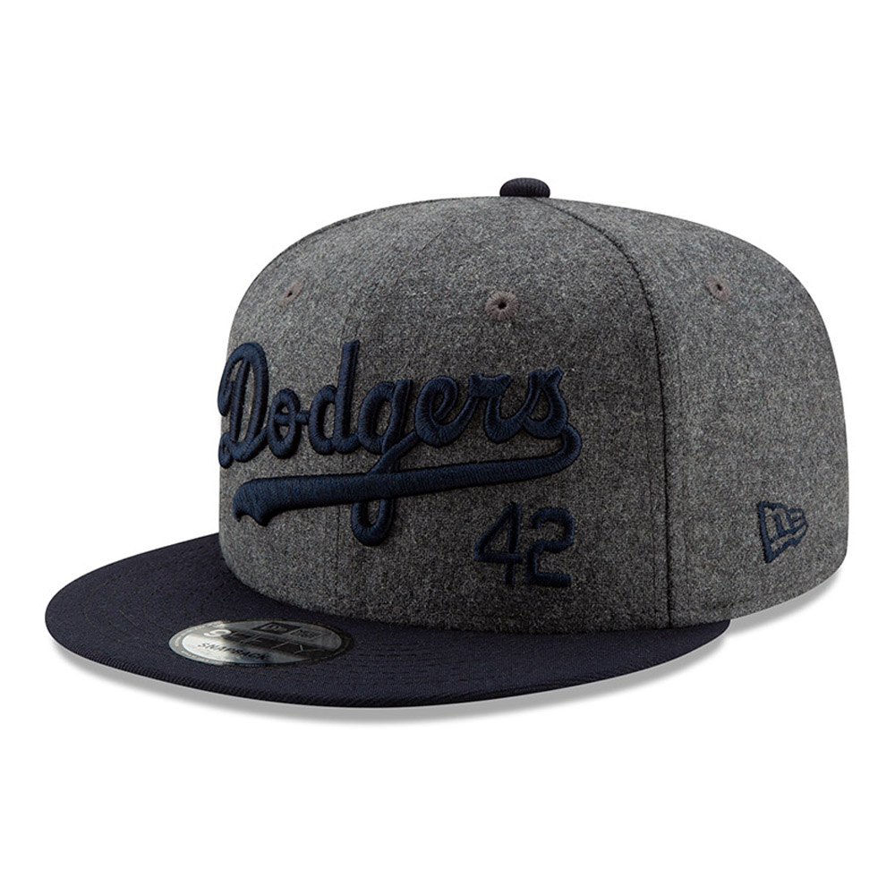 Jackie Robinson 100 anni Patch laterale grigio 9FIFTY Snapback