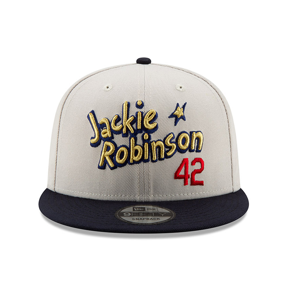 Jackie Robinson 100 Years Side Patch 9FIFTY Snapback grigio pietra