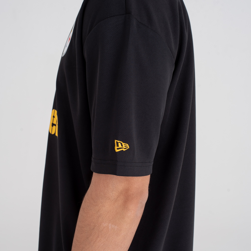 T-shirt Pittsburgh Steelers NFL Oversized Wordmark noir