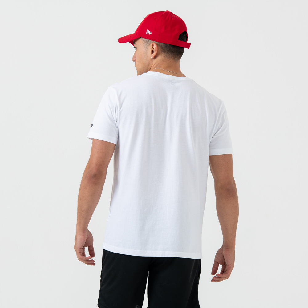 Chicago Bulls – T-Shirt mit Logo-Schriftzug – Weiß