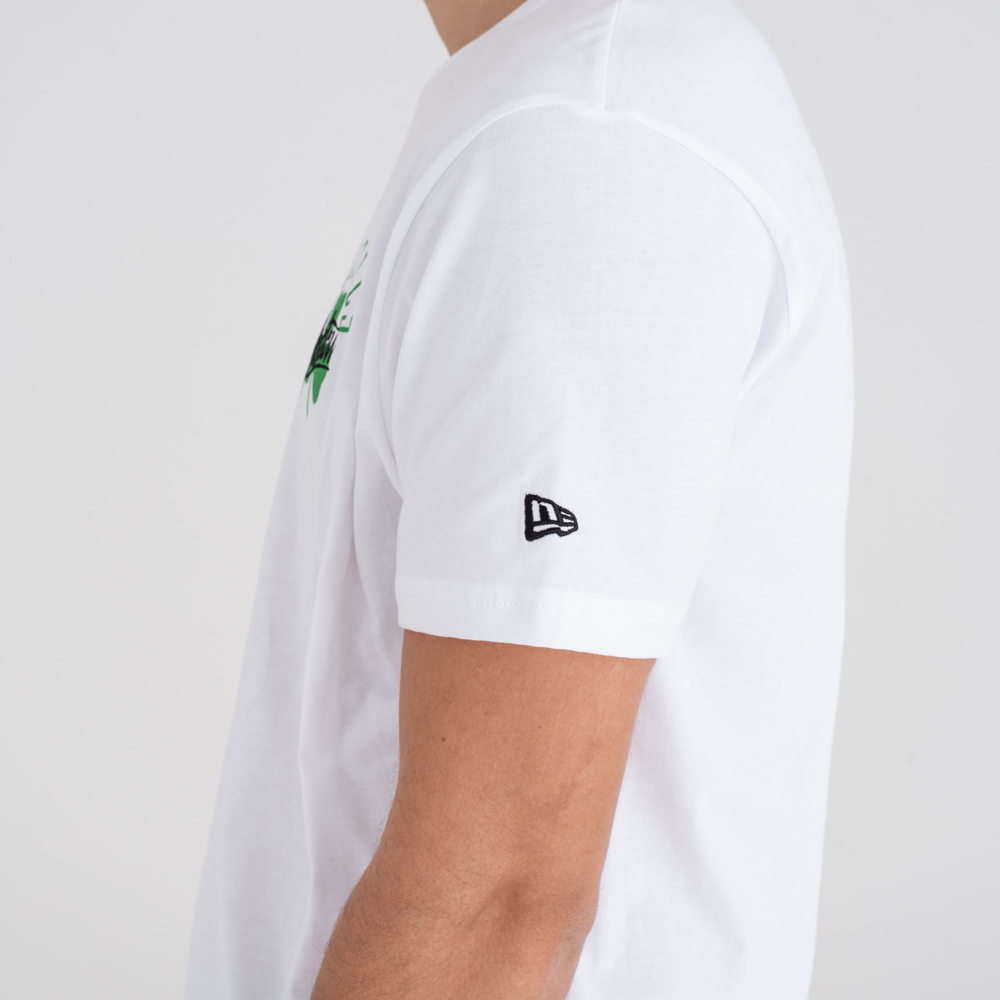 Boston Celtics Script Logo Camiseta blanca