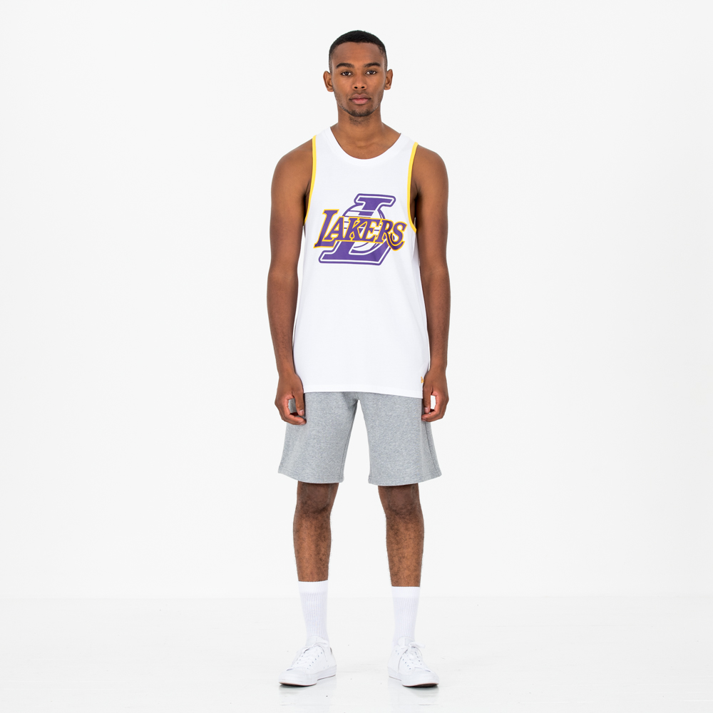 Los Angeles Lakers Double Logo White Tank