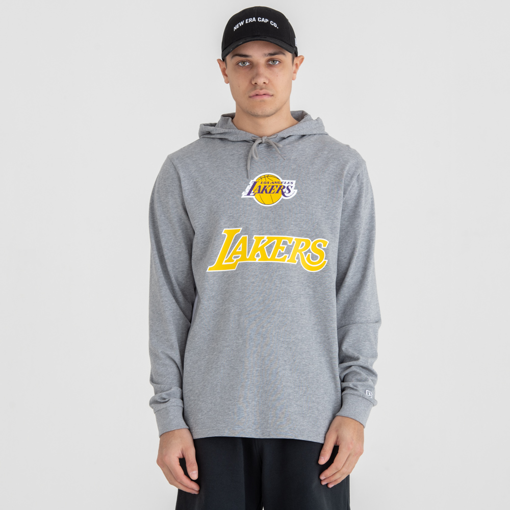 Felpa con cappuccio Los Angeles Lakers con pannello a contrasto