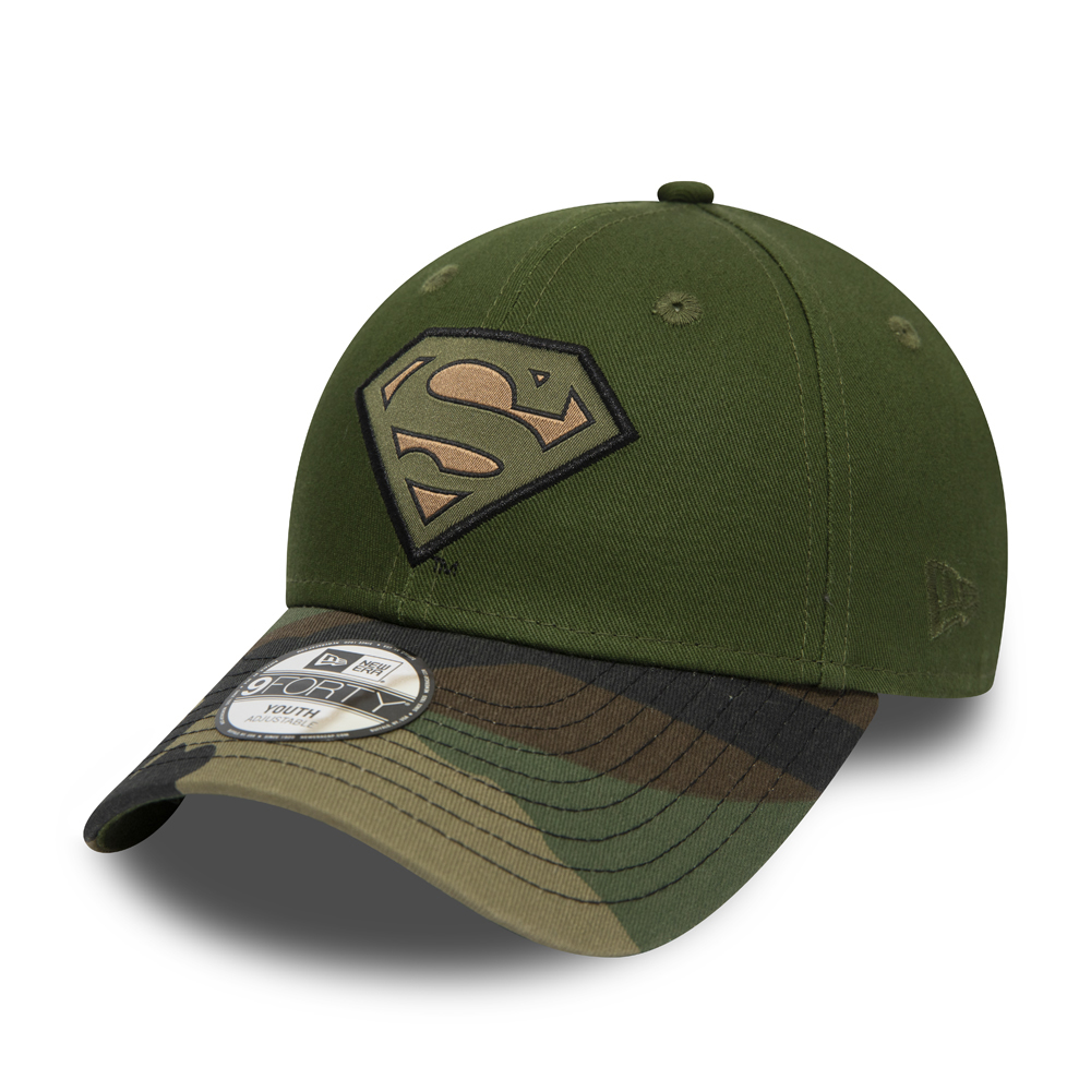 9FORTY – Superman – Woven Patch – Woodland Camo – Kinder