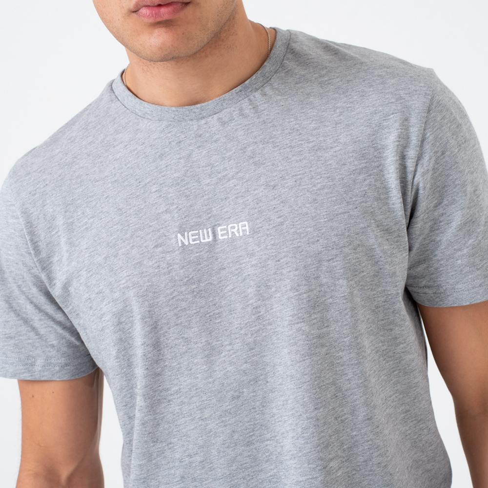 New Era – Essential – T-Shirt – Grau meliert
