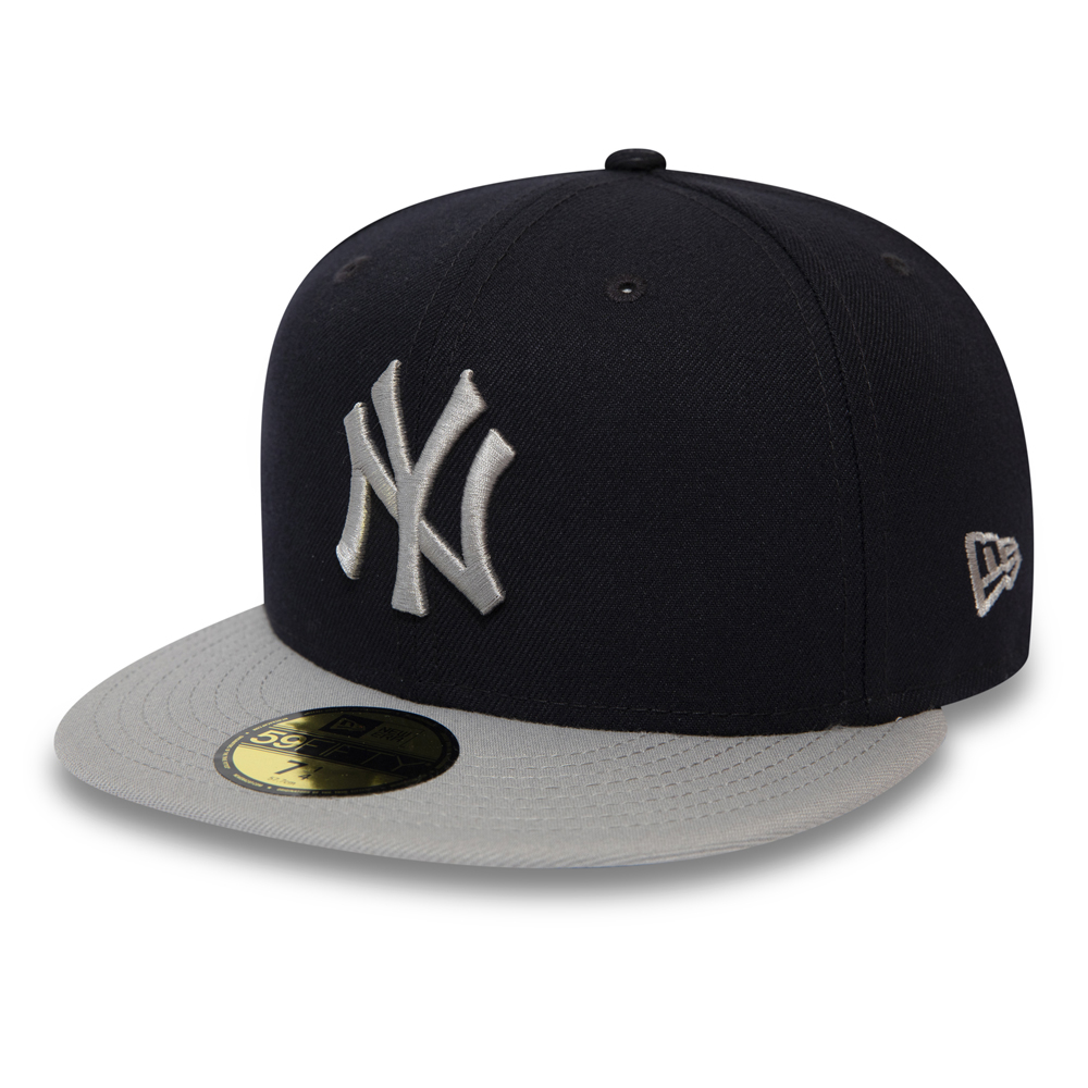Equipo Oficial de los Yankees de Nueva York Bloque de Color Negro 59FIFTY