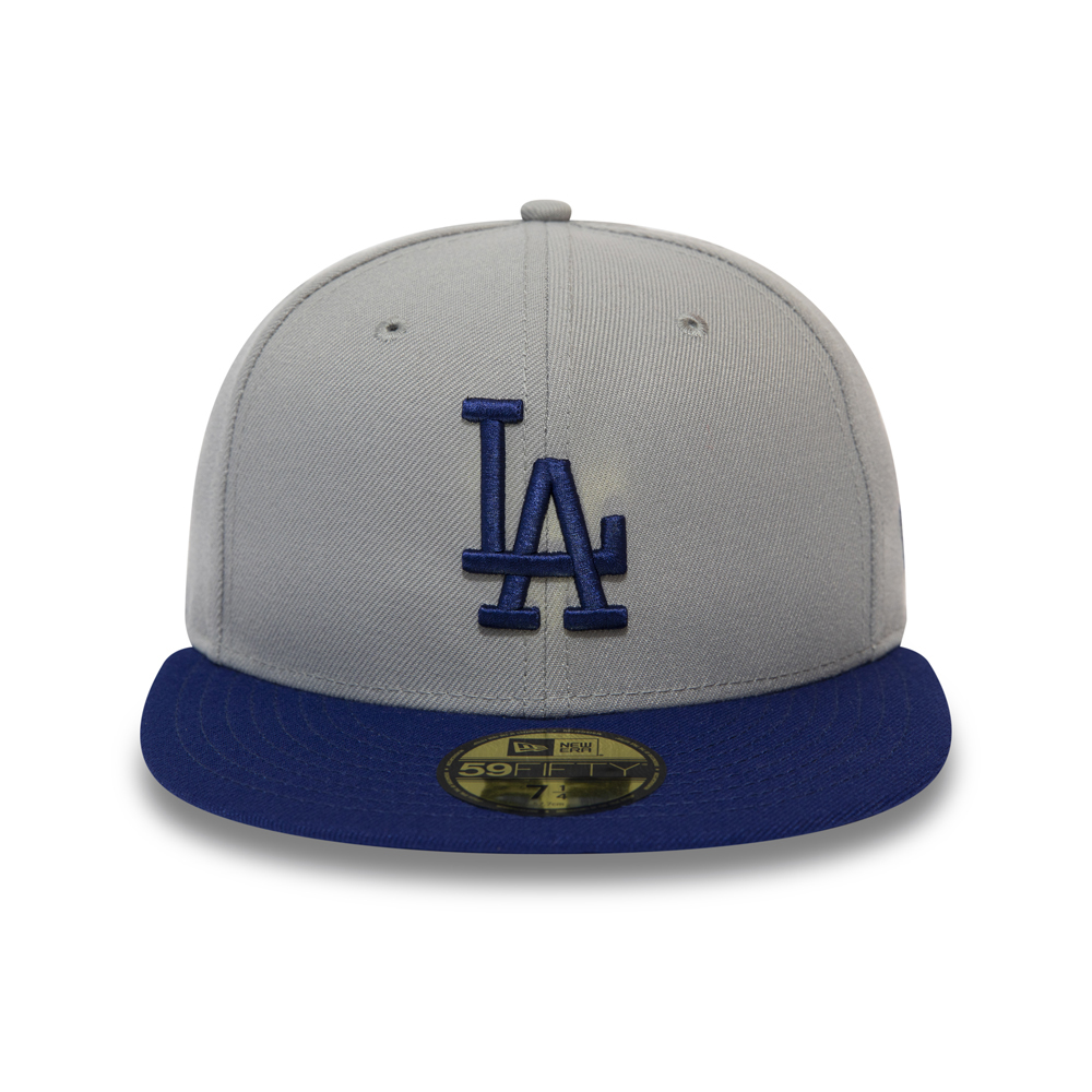 Équipe officielle des Dodgers de Los Angeles Color Block Gris 59FIFTY
