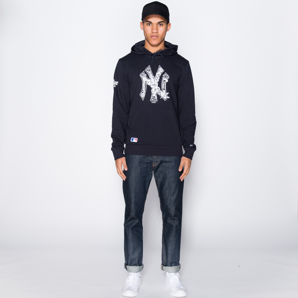 New York Yankees Graphic Infill Pullover Hoodie