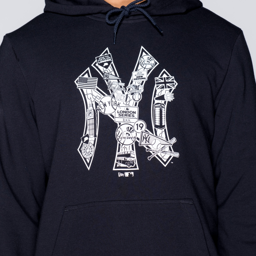 New York Yankees Graphic Infill Pullover Hoodie