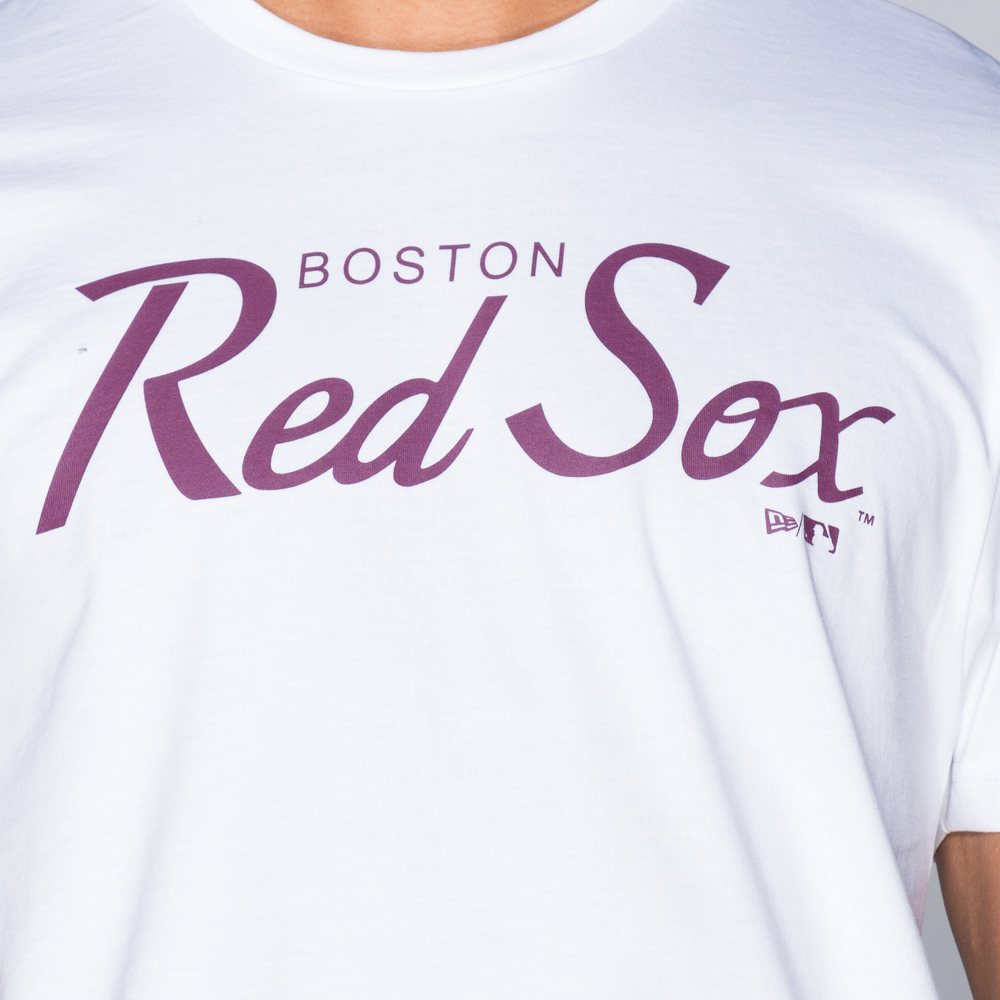 T-shirt con lettera dei Boston Red Sox