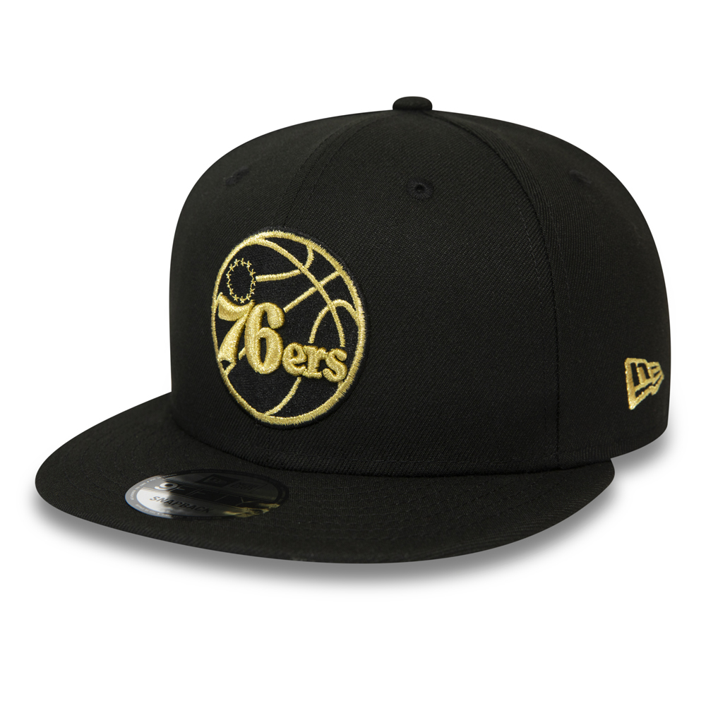 Philadelphia 76ers Black and Gold 9FIFTY Snapback Cap